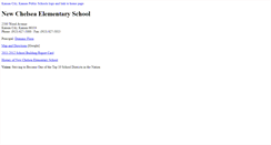 Desktop Screenshot of newchelsea.schools.kckps.org